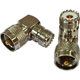 1852 VHF vinkelstik han/hun til PL259. 2-pak