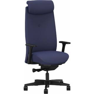 Kontorstol Savo XO Marine blå tekstil Sort fodkryds