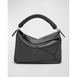 Loewe Puzzle Small leather crossbody bag - black - One Size