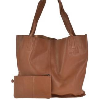 Shopper Leder 43x31cm "Carmen" caramel | Greenburry NR-2-24