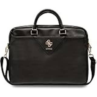 Guess Grained 4G Metal Logo Laptop-taske - 15-16 - Sort