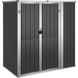 redskabsskur til haven 161x89x161 cm galvaniseret stål antracit