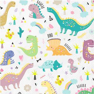 10 stk. Frokostservietter Dinosaurs