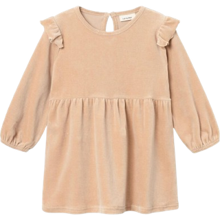 Lil Atelier Nougat Velour Kjole
