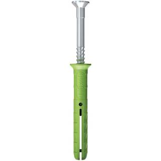 Fischer sømdybel n 6x60/30 s green nylon med elf skrue uh 45/pak