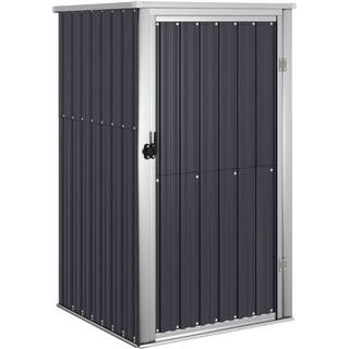 redskabsskur til haven 88x89x161 cm galvaniseret stål antracit