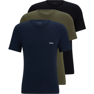 BOSS 3-pak Classic Crew Neck T-shirt - Blue/Green - Medium