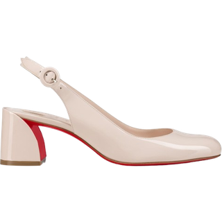 Christian Louboutin So Jane patent leather slingback pumps - white - EU 38