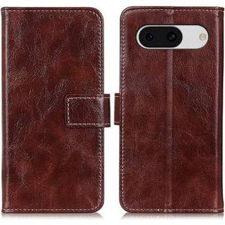 Google Pixel 8a Pung Taske med Magnetisk Lukning - Brun