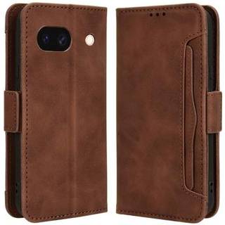 Google Pixel 8a Pung Cover med Kortholder - Brun