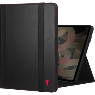 iPad Air 13" Leather Case (M2/M3) - Black with Red Detail