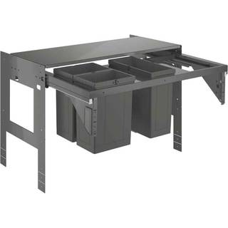 Affaldsspand 90cm, 2x8+11L