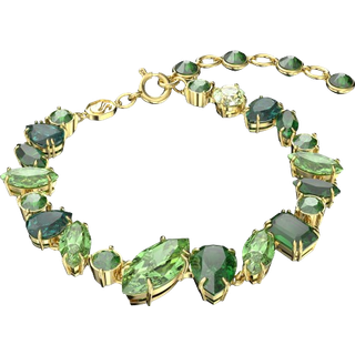 Gema Armband, Verschiedene Schliffe, Grün, Goldlegierungsschicht