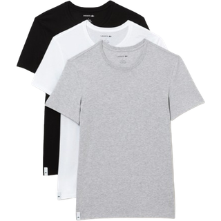 Lacoste 3-pak T-shirt i Sort, Hvid & Grå til Herre
