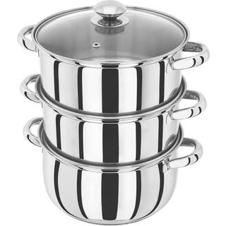 Judge Judge Essential 3 Tier Glass Lid Steamer Set