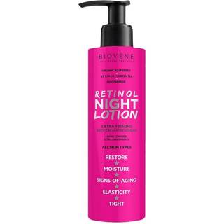 Biovène Retinol Night Lotion Extra-Firming Organic Raspberry Body Cream 200 ml