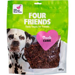 FourFriends Hundegodbidder - Duck Cube / 400 g