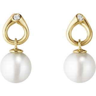 Georg Jensen Magic ørestikker 1513C, 18 kt. guld med hvide perler og brillanter
