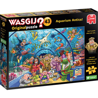 Wasgij Akvarie puslespil - 1000 brikker (På lager i varehus)