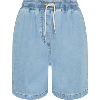 Lts Tall Light Blue Tie Waist Denim Shorts 14 Lts | Tall Women's Denim Shorts