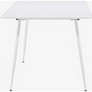 Silar spisebord MDF og stål 180x90 cm hvid