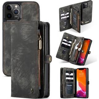 Caseme Multifunktionel iPhone 12 Pro Max Pung Taske - Sort