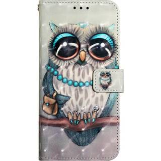 EIDERWOOD Motorola Moto G Play (2024) Læder Flip Cover m. Strop & Pung - Ugle