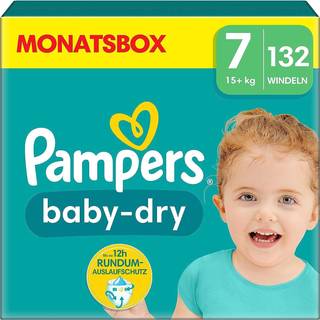 Pampers Baby Dry bleer str. 7 (15+ kg) månedskasse