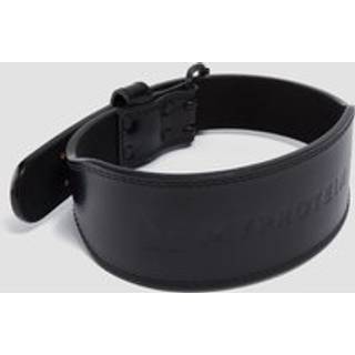 Myprotein Premium Leather Lifting Belt – Sort - Medium (27-36 Inch)