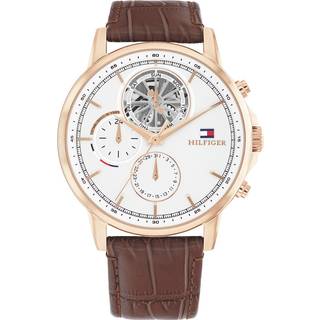 Tommy Hilfiger 1710606 Stewart Hvid/Læder Ø44 mm