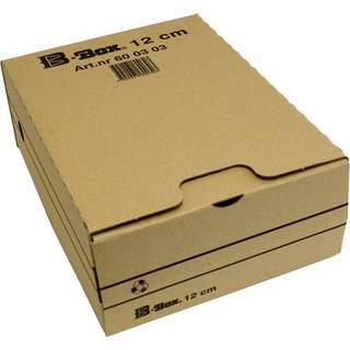 Arkivboks B-Box 12cm stærk kvalitet Brun