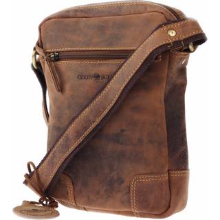Herrentasche Leder 21x25cm Vintage antikbraun | Greenburry.de 1832M
