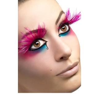 Federwimpern pink