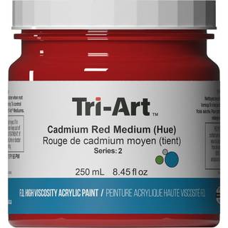 Tri-Art High Viscosity akrylfarve 250 ml Cadmium Red Medium Hue