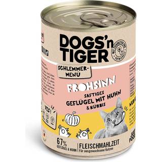 Dogs'n Tiger Godt humør fjerkræ med kyllingehjerter 72.38 DKK/1 kg (6 x 400.0g)