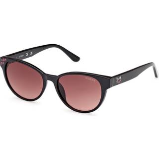 Guess Unisex GU00128 01F Solbriller Injiceret Sort Brun Cat Eye Normal