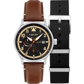 AVI-8 AV-4101-0B Herrenuhr Hawker Hurricane McKellar Dual Time 44mm 5ATM