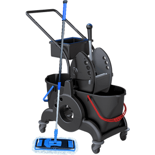 Nordic Recycle Speed Mop System, gulvvaskevogn med bakke, komplet, 2 x 25 L