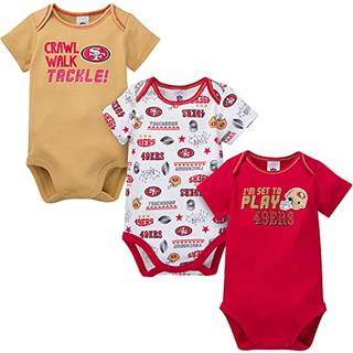 Gerber Unisex Baby NFL 3 Pack Short Sleeveve Onesie Bodysuit Team Farve 18 m?neder