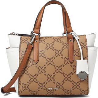 Ni West Cedar Satchel Mocha Logo Multi One St?rrelse