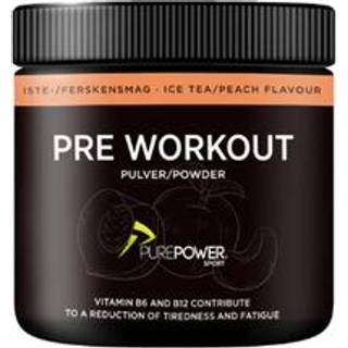 PurePower Pre-Workout PWO Is Te Peach 300g - Unisex, Energi & Fokus til Træning