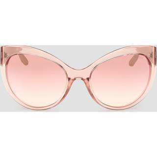 Guess Kvinde GU00130 57U Solbriller Injiceret Beige Bordeaux Sommerfugl Normal