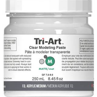 Tri-Art Modeling Paste Clear 250 ml, transparent modelleringspasta til struktur på lærred