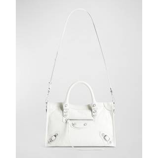 Balenciaga Le City Small leather shoulder bag - white - One Size