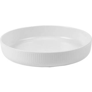 Royal Copenhagen - White Fluted Ovnform 27 cm - Ovnfaste fade - Hvid