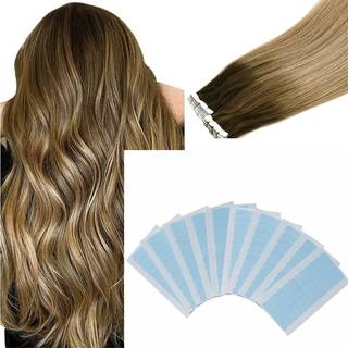 Dobbeltsidet tape til hair extensions/parykker 10 ark 240 klistermærker