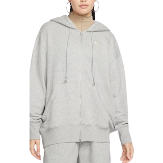 Oversized Nike Sportswear Phoenix-hættetrøje med lynlås til kvinder - grå - M (EU 40-42)