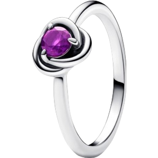 Pandora February Birthstone Eternity Circle Ring - 50 - Purple