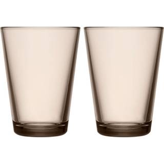 Iittala Kartio drikkeglas 40 cl 2 stk Hør