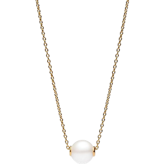 Pandora Treated Freshwater Cultured Pearl Collier Gold Necklace - 45cm